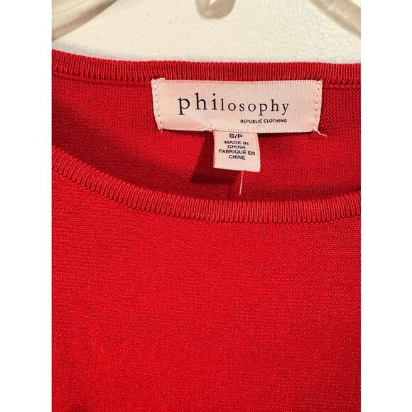 Philosophy Goji Berry Crew Neck Pullover Long Sleeve Sweater Size Small NWT - Picture 5 of 8